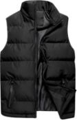 Men's Down Vest - Winter Warm Waterproof Vest Jacket, Large RRP £31.99