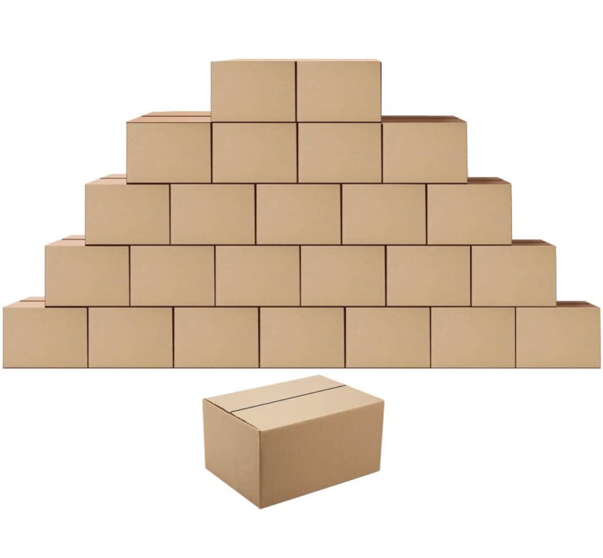 Eono Small Packing Shipping Mailing Boxes, 25 Pack 20 x 15 x 10 cm