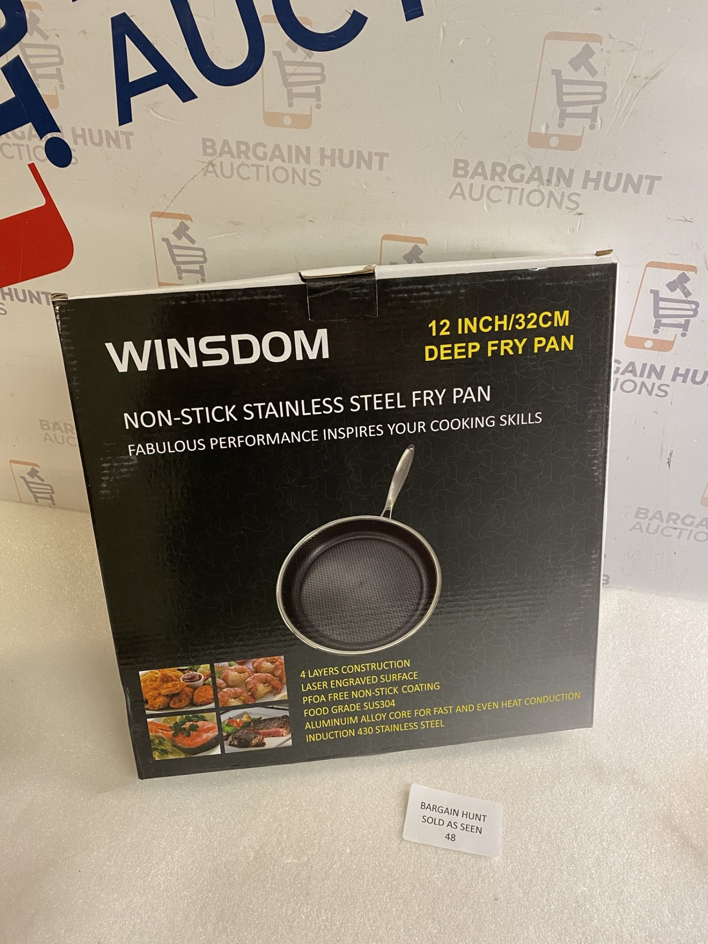 Winsdon Stainless Steel Large Induction Deep Frying Pan RRP £39.99 - Image 2 of 2