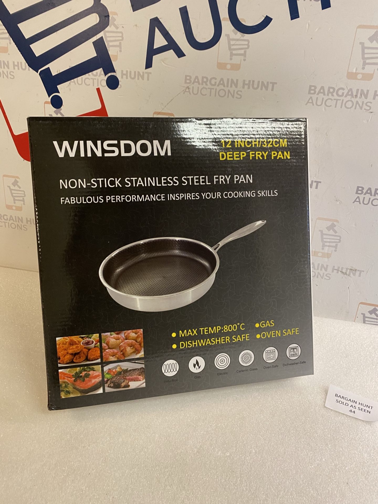 Winsdon Stainless Steel Large Induction Deep Frying Pan RRP £39.99 - Image 2 of 2