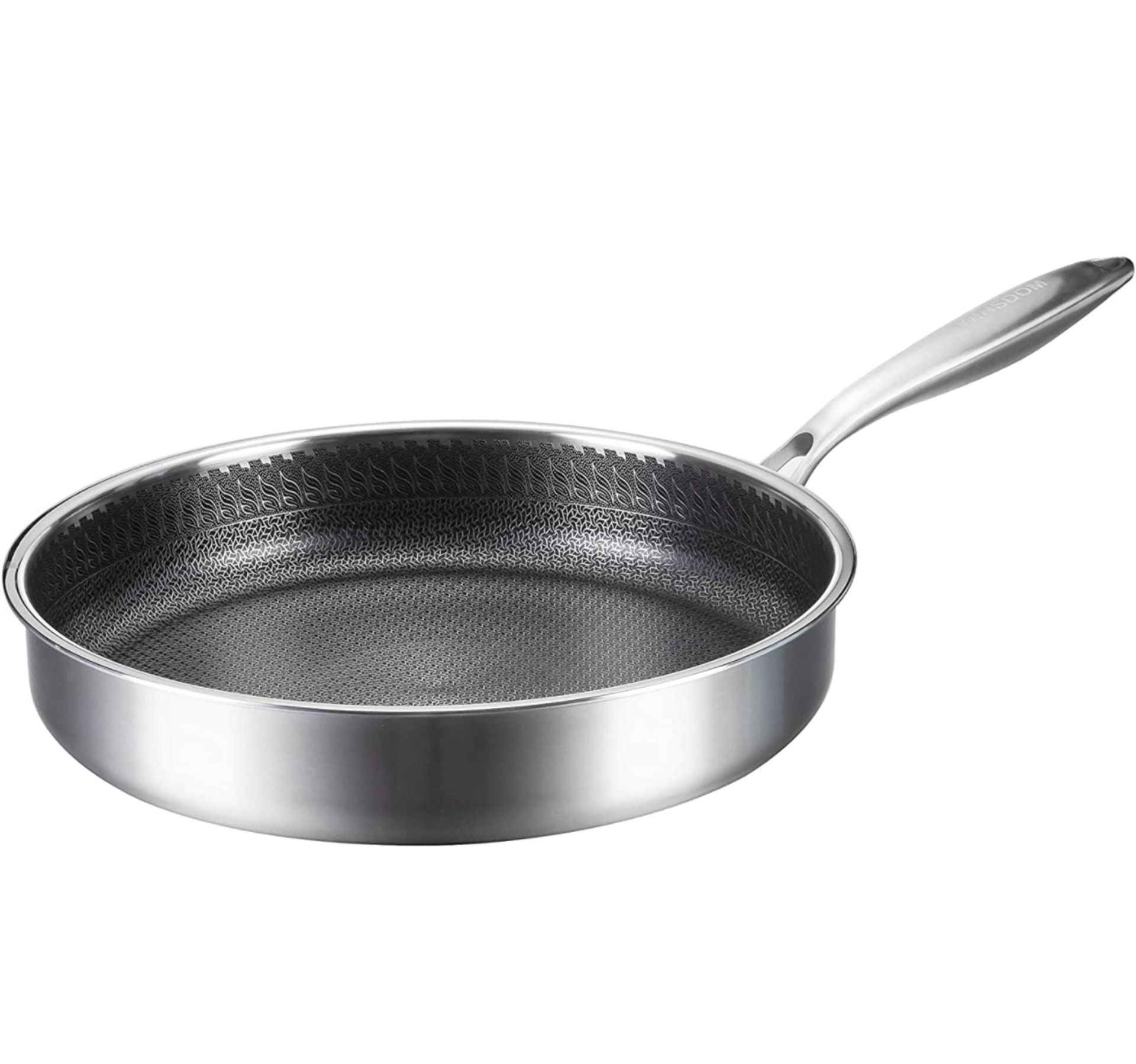 Winsdon Stainless Steel Large Induction Deep Frying Pan RRP £39.99