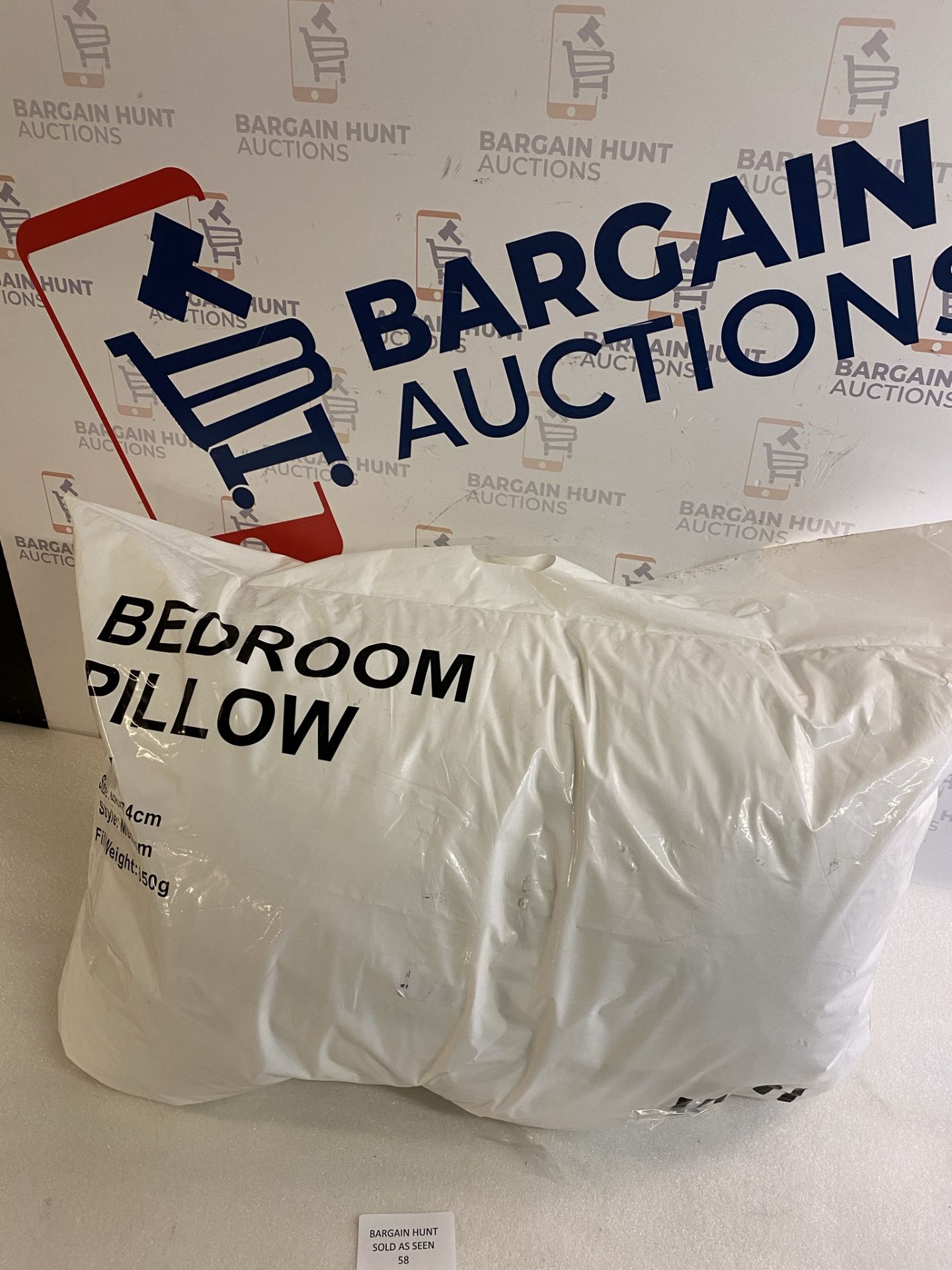 RRP £64.99 Umi Pack of Two White Goose Feather Pillows with 100% Cotton Fabric - Image 2 of 2