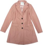 Allegra K Women's Notched Lapel Single Breasted Outwear Winter Coat, M RRP £89.99