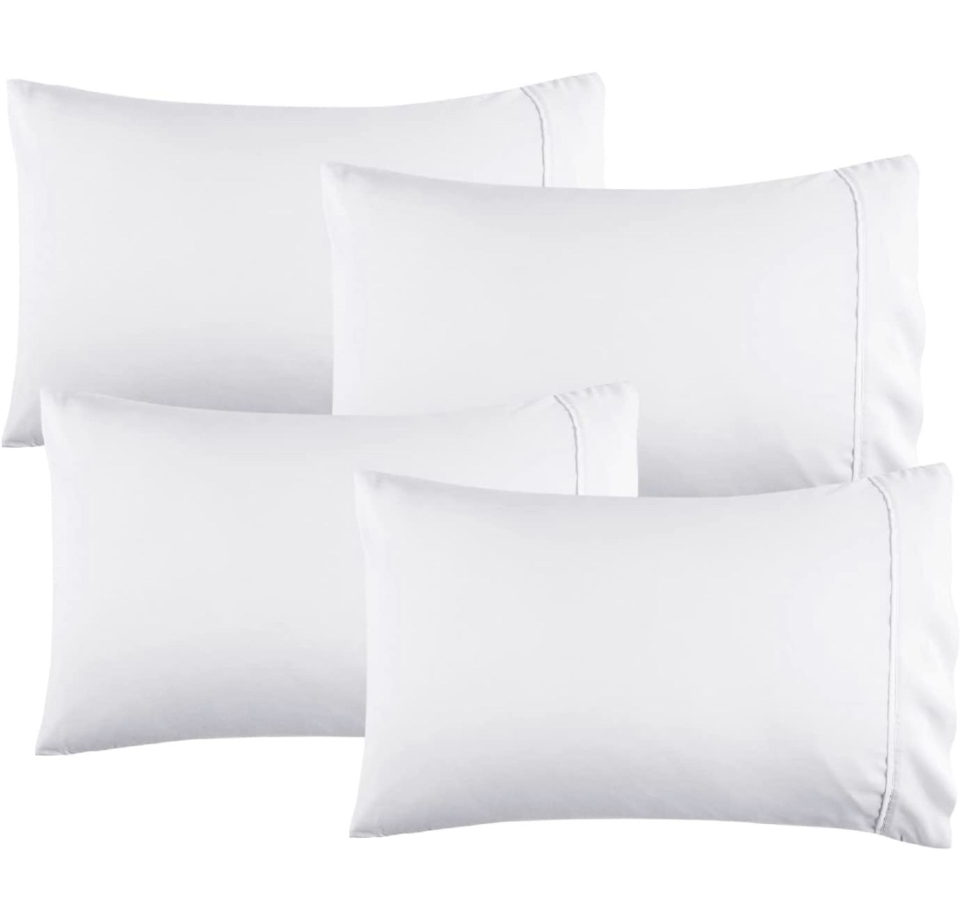 Besure Brushed Microfibre Pillow Cases, 2 packs of 4