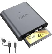 RRP £50 Set of 2 x Alxum Cfast Card Reader USB C to Cfast 2.0 Memory Card Adapter