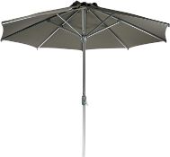 RRP £99.99 SORARA APPLE Round Sun Shade Parasol | Taupe | 3m | Garden Umbrella