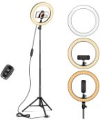 Ohotter Ring Light 10" with 67" Extended Tripod Stand & Phone Holder RRP £25.99
