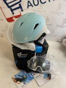 Odoland Ski Helmet with Goggles, Large