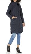 Joules Womens Chatham Quilted Coat Marine Navy, UK 14 RRP £159