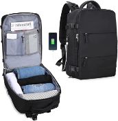 RRP £38.99 SZLX Large Travel Laptop Backpack with USB Charging Port Shoes Compartment