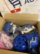 RRP £60 Set of 4 x Voker Kids Skateboard Bike Helmet Protective Gear Set and Pads Set