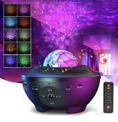 Devan Star Projector Galaxy LED Night Light Bluetooth Speaker with Remote Control