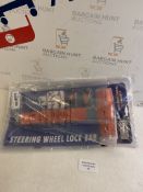 Steering Wheel Lock Bar with 3 Keys