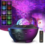 Devan Star Projector Galaxy LED Night Light Bluetooth Speaker with Remote Control