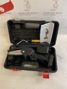 Mini Chainsaw 4-Inch Electric Chainsaw Handheld RRP £54.99 (plug pin broken, see image)