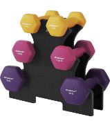 Songmics Hex Dumbell Set with Dumbell Stand