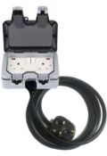 WMLBK Weatherproof Outdoor Switched Power Socket 25M Extension Cable RRP £67.99