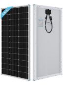 Renogy 100 Watt Solar Panel 12 Volt High Efficiency Monocrystalline Module RRP £82.99