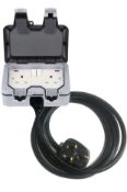 WMLBK Weatherproof Outdoor Switched Power Socket 25M Extension Cable RRP £67.99