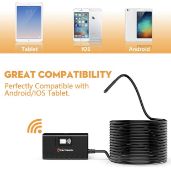 Lightswim Wireless Endoscope, HD Zoomable WiFi Borescope