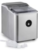 RRP £109 Ice Maker Machine | Compact Portable Countertop Ice Cube Maker with 2L Tank