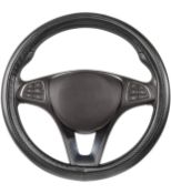 RRP £170 Set of 10 x SEG Steering Wheel Covers Carbon Fibre Pattern Universal Standard Size