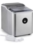 RRP £109 Ice Maker Machine | Compact Portable Countertop Ice Cube Maker with 2L Tank