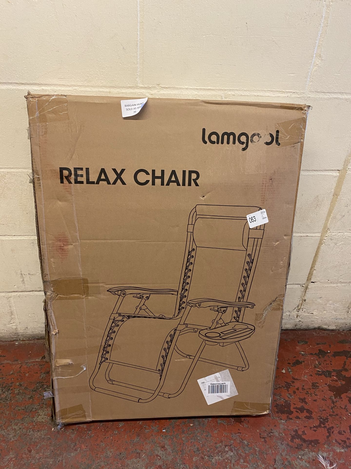 Zero Gravity Sunlounger Garden Reclining Chair RRP £44.99 - Image 2 of 2