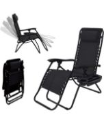 Zero Gravity Sunlounger Garden Reclining Chair RRP £44.99