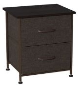 Somdot Bedside Table with 2 Drawers