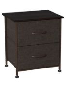 Somdot Bedside Table with 2 Drawers