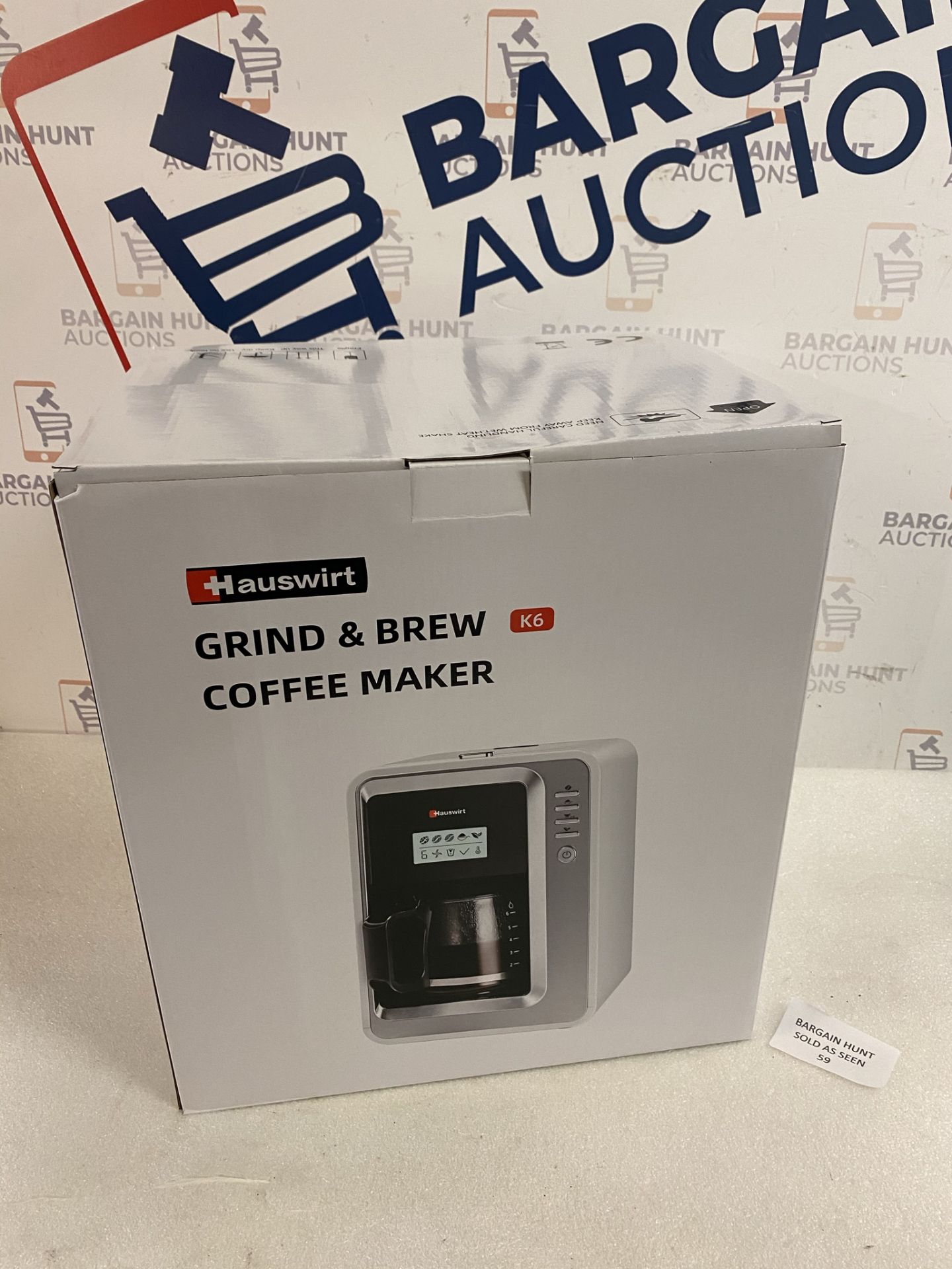 Hauswirt Grind & Brew Bean to Cup Coffee Machine RRP £119.99