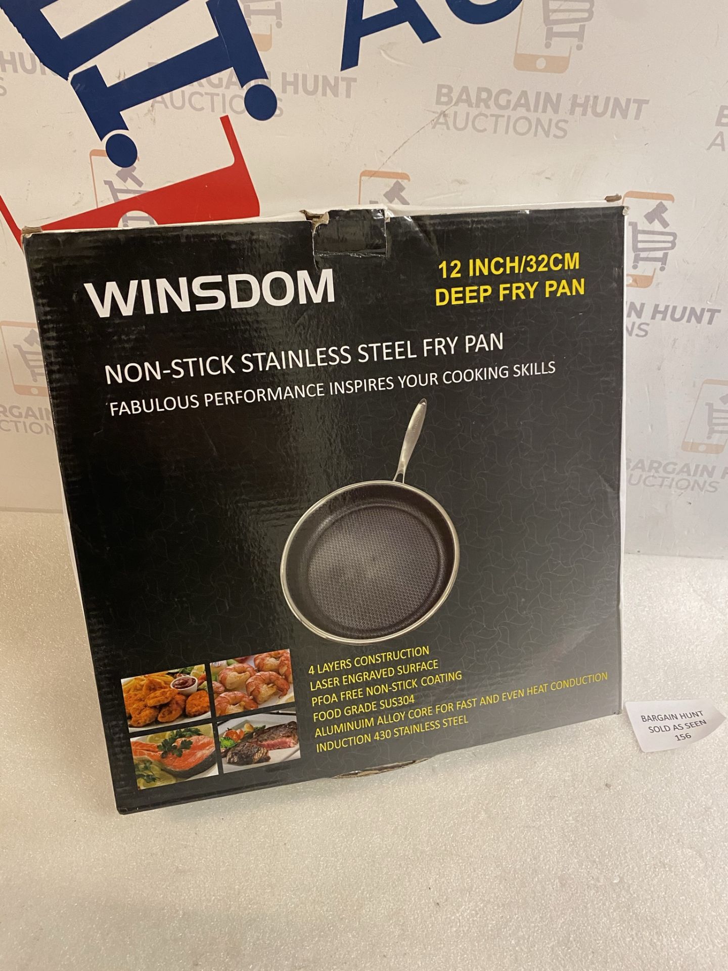 Winsdon Stainless Steel Large Induction Deep Fryin Pan RRP £39.99 - Image 2 of 2