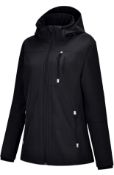 Reyshionwa Women's Softshell Jacket Cycling Coat, XL RRP £79.99