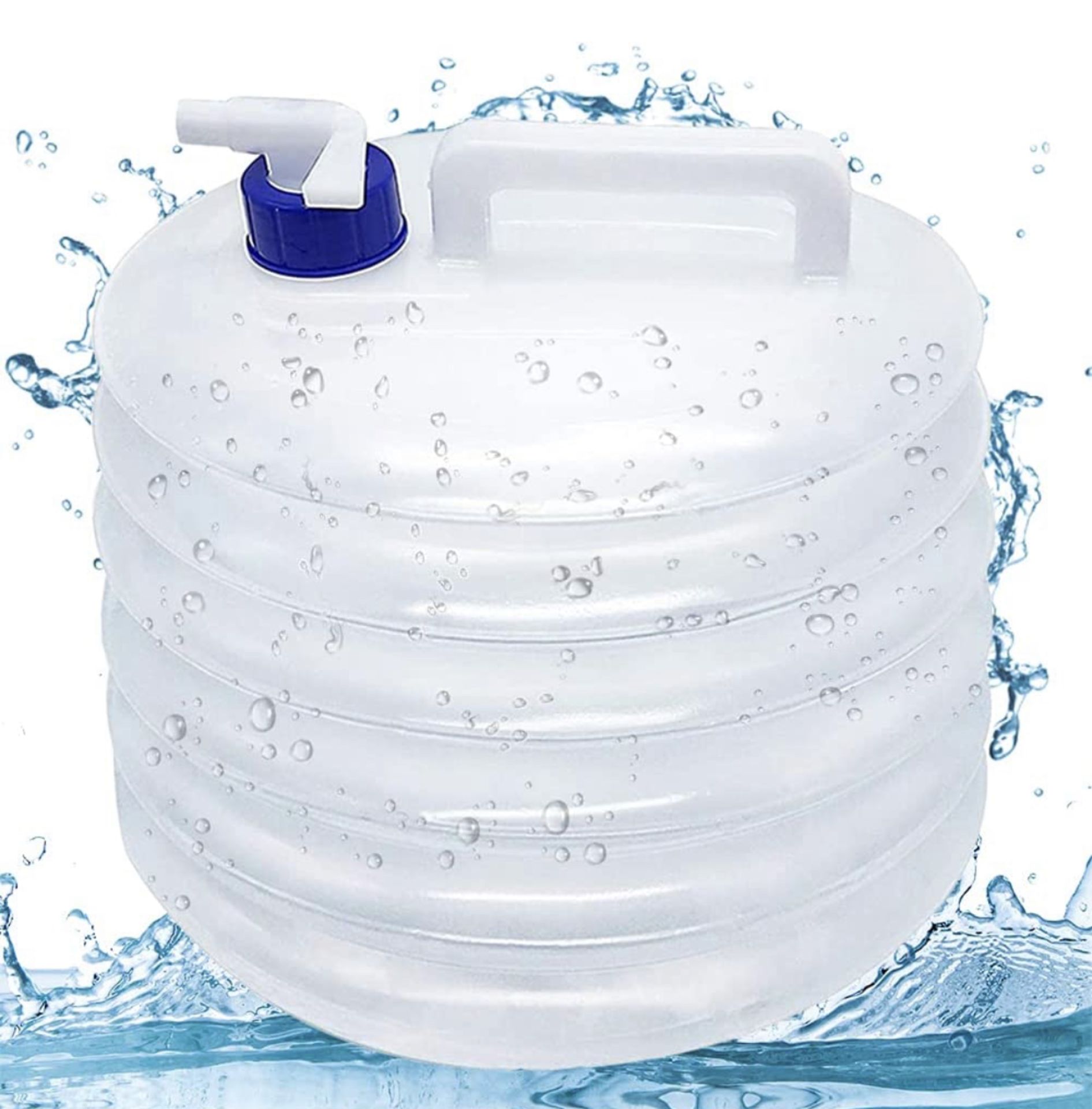 RRP £80 Set of 5 x Car Water Carrier Container Foldable Water Container