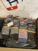 RRP £96 Set of 8 x Mens Socks (12 pairs) Cotton Rich Breathable, Designer Mens Socks