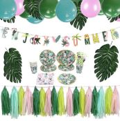 Easy Joy Tropical Summer Party Decorations, Set of 12 RRP £204