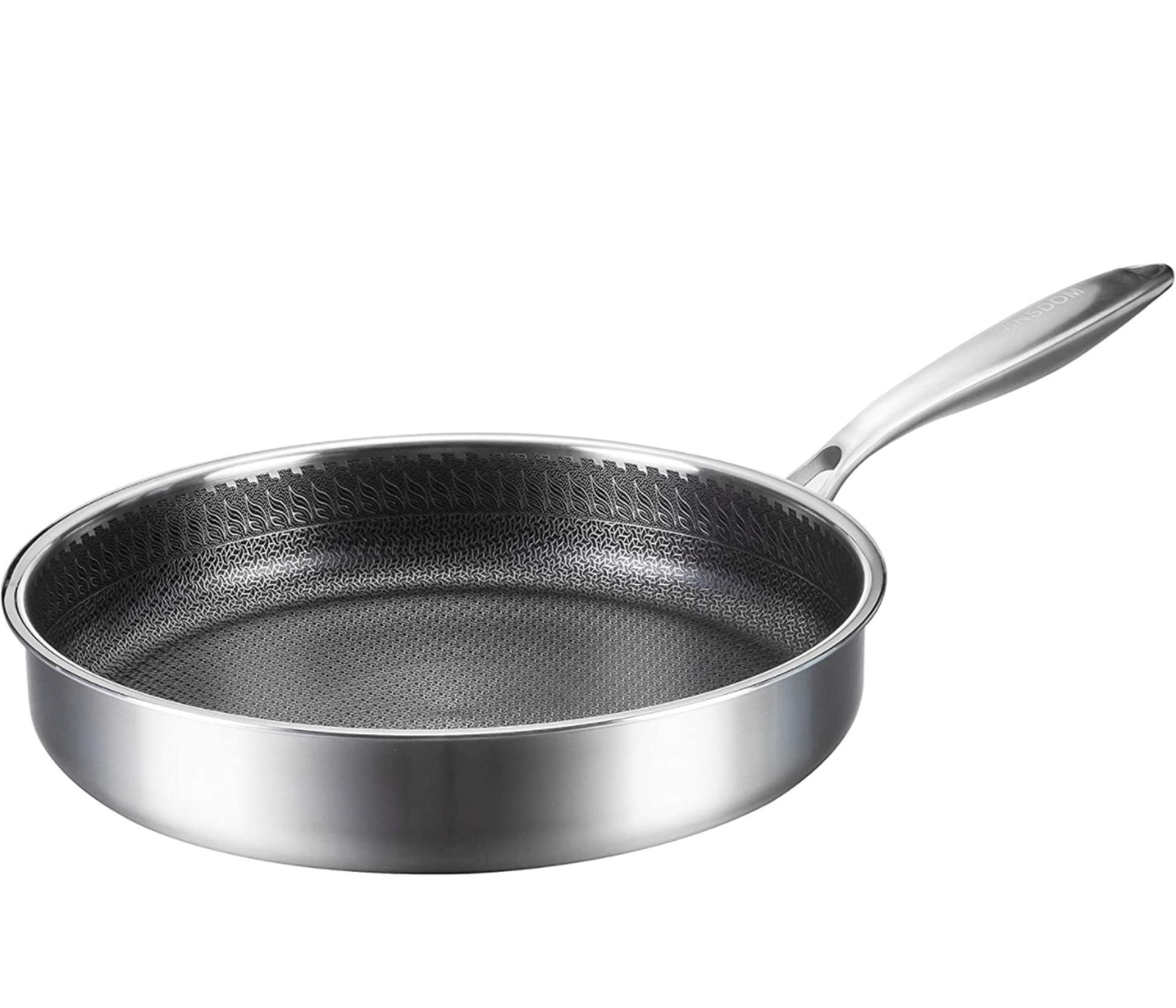 Winsdon Stainless Steel Large Induction Deep Fryin Pan RRP £39.99