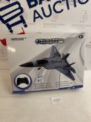 Hawk's Work 2 Channel RC Airplane F-22 RC Plane RRP £55.99