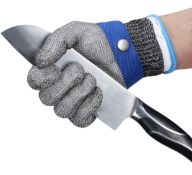 ThreeH Protective Gloves Stainless Steel Cut Resistant Gloves, 3 Pack