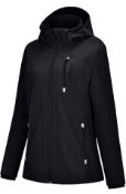Reyshionwa Women's Softshell Jacket Cycling Coat, L RRP £79.99