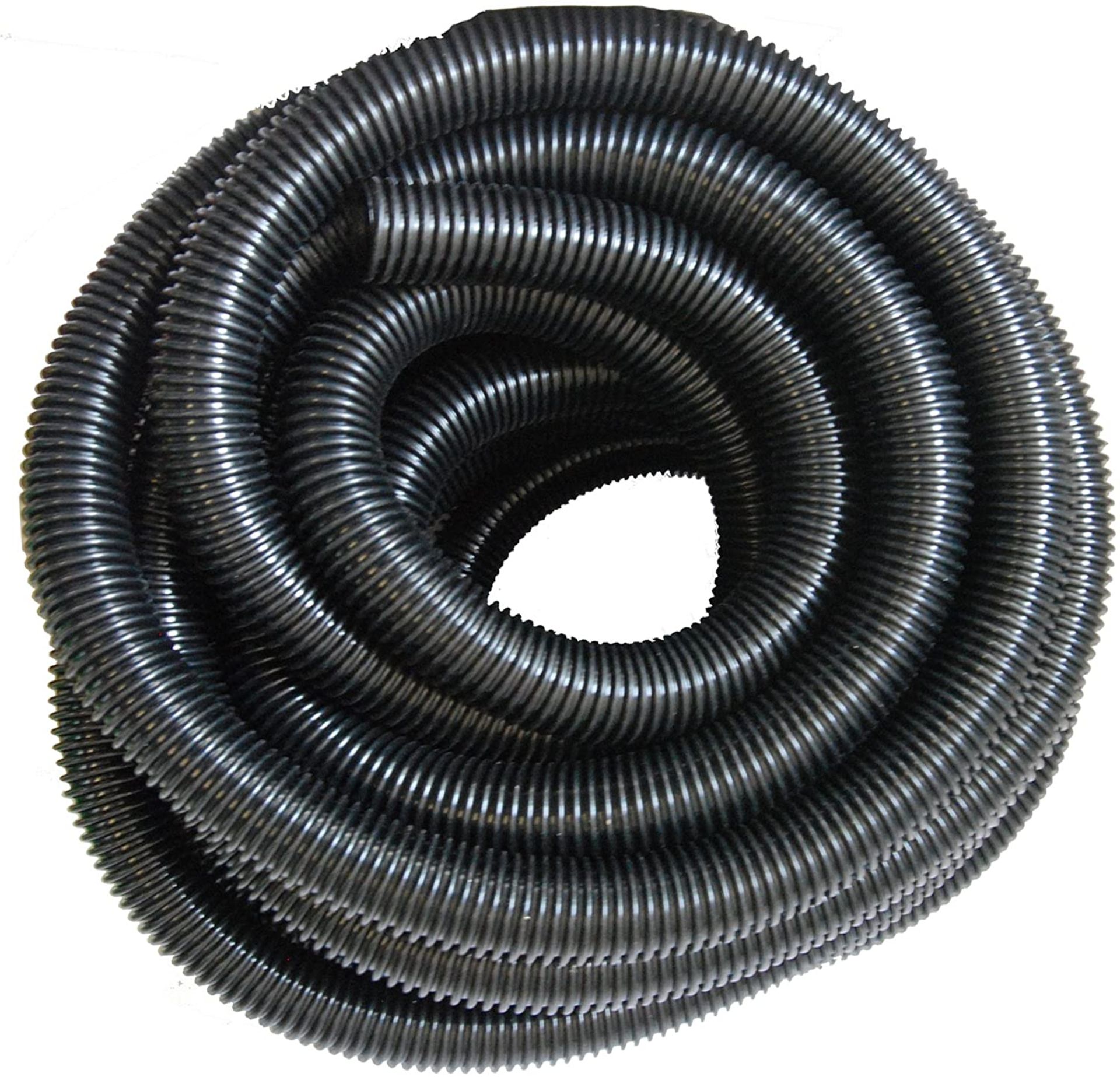 RRP £32 Set of 2 x 1.25 Inch (32mm) Black Corrugated Flexible Hose Flexi Pipe (5 Metre)