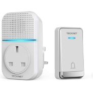 Tecknet Self-Powered Waterproof Wireless Doorbell, Set of 4 RRP £80