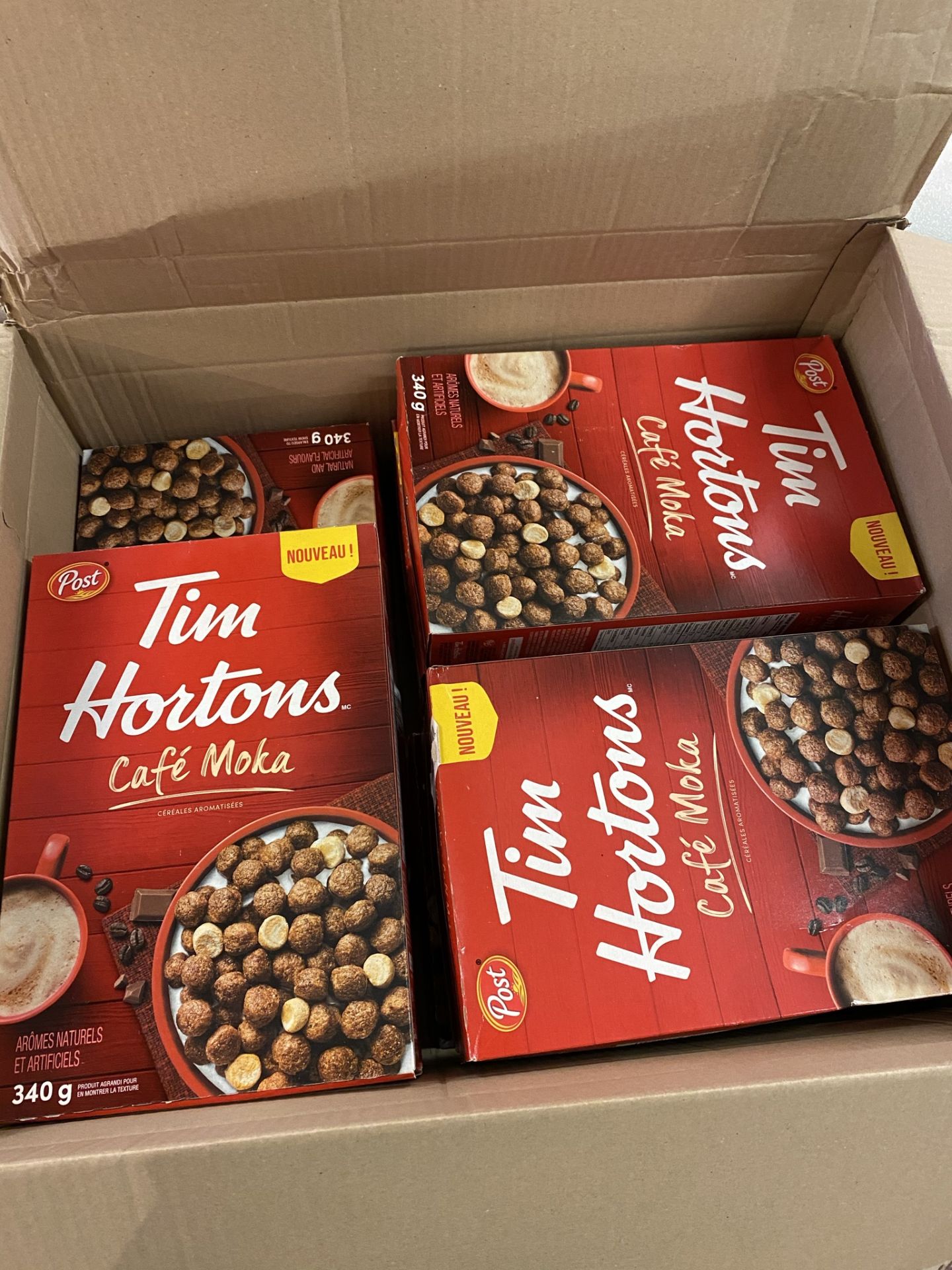 Post Cereal Tim Hortons Café Mocha Flavoured Cereal, Set of 9 RRP £72