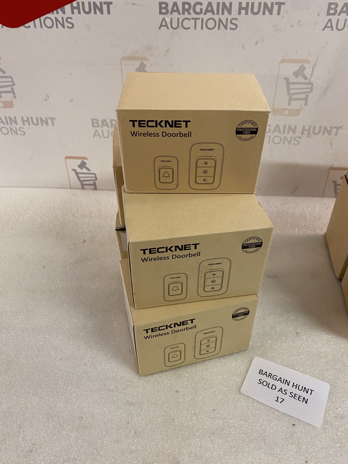 Tecknet Wireless Doorbell, Set of 6 (3 x White, 3 x Black) RRP £78 - Image 2 of 3