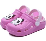 Kids Cute Panda Clogs Beach Pool Sandals, Set of 8 RRP £80