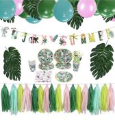 RRP £170 Set of 10 x Easy-Joy Tropical Summer Party Decorations Kit