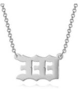 Angel Number Necklace Number Charm Necklace, Set of 13 RRP £130