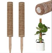 RRP £224 Set of 16 x mistybabes Moss Pole, 2Pcs Coir Totem Pole Plant Support