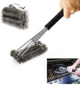 Triangle Metal BBQ Grill 18" Cleaning Brush, Set of 2
